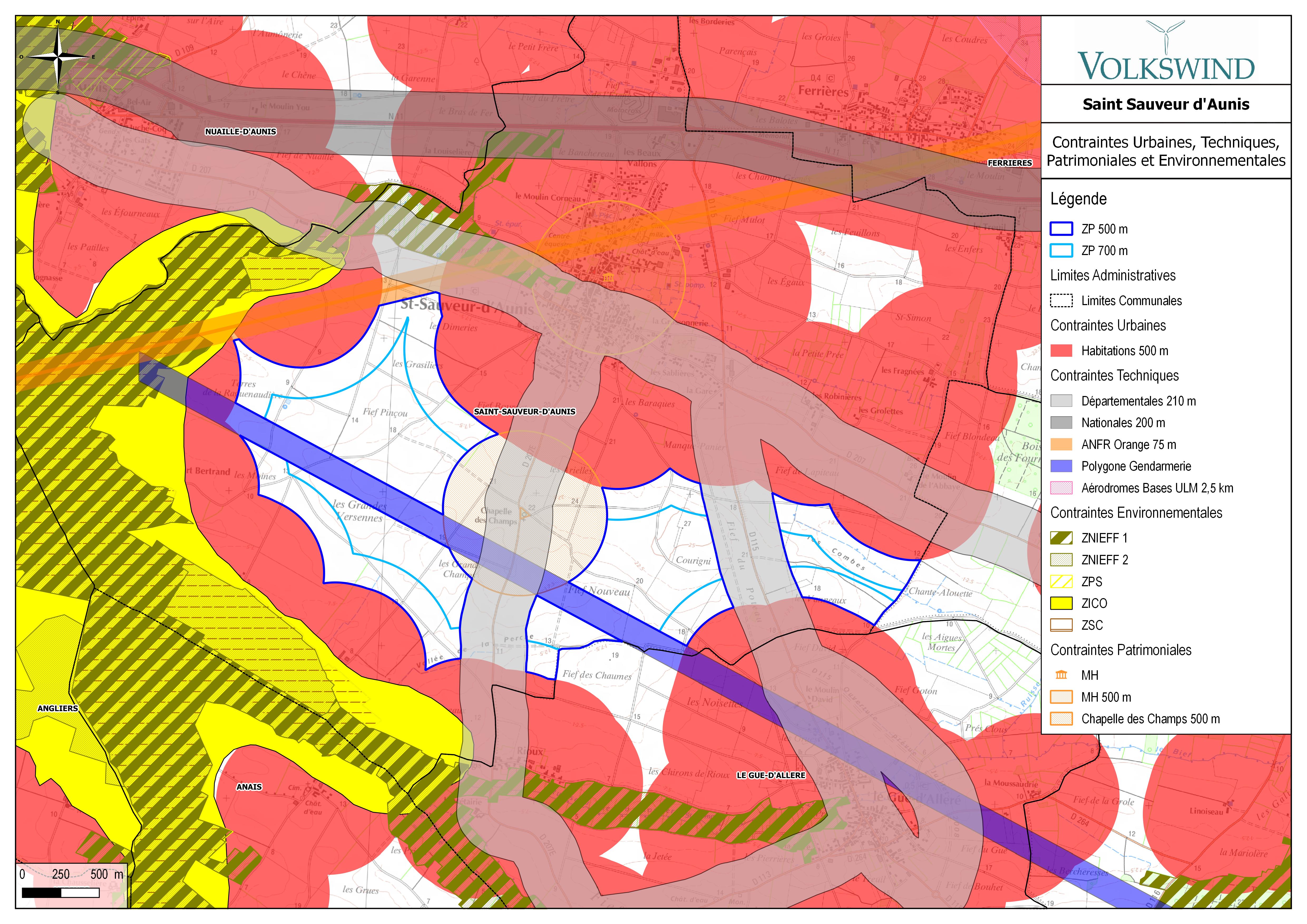 carte des contraintes